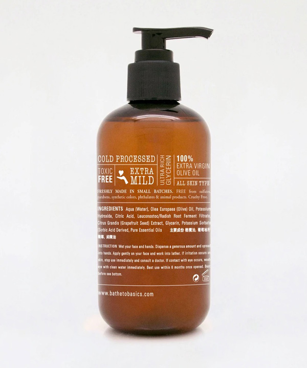 bathe to basics 純橄欖清爽潔面液-FLORET-2